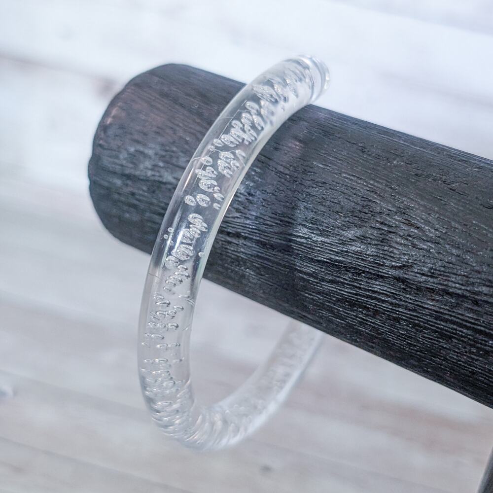 For Repair - Clear Bracelet with Bubble Design - Broken / Missing A Part